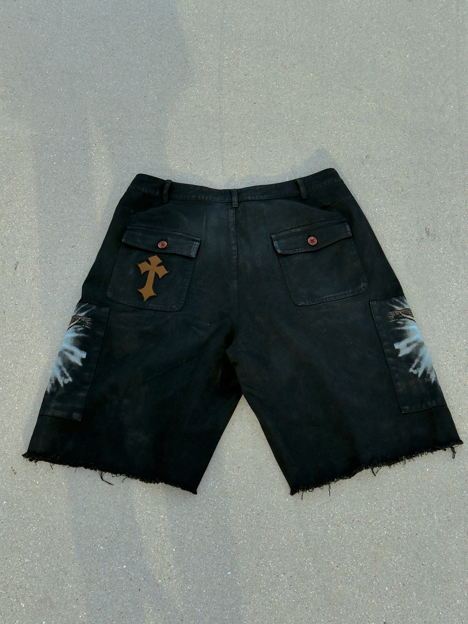 Midnight Hour 'Crucifixion" Baggy Shorts