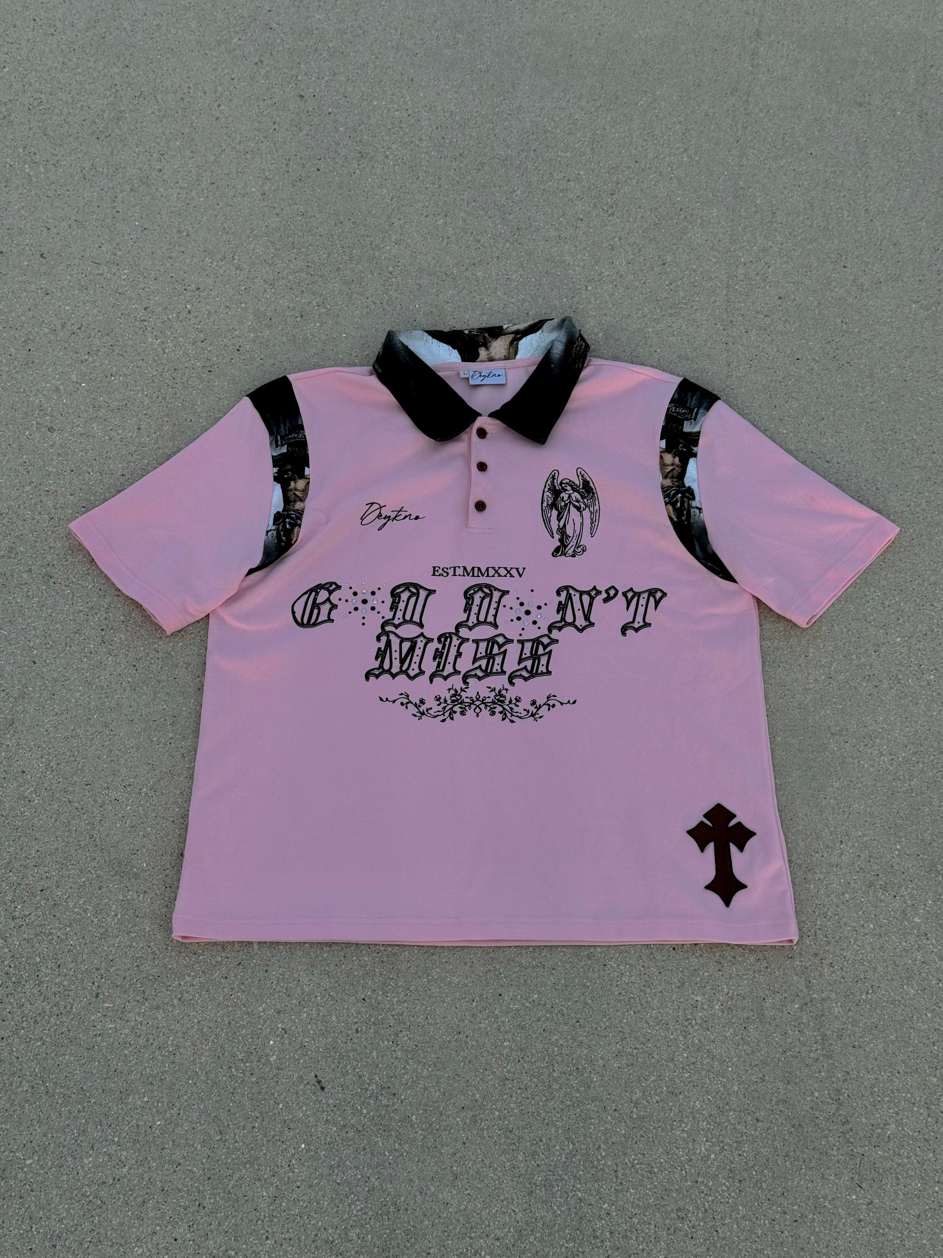 Rose of Sharon "Crucifixion" Cropped Polo