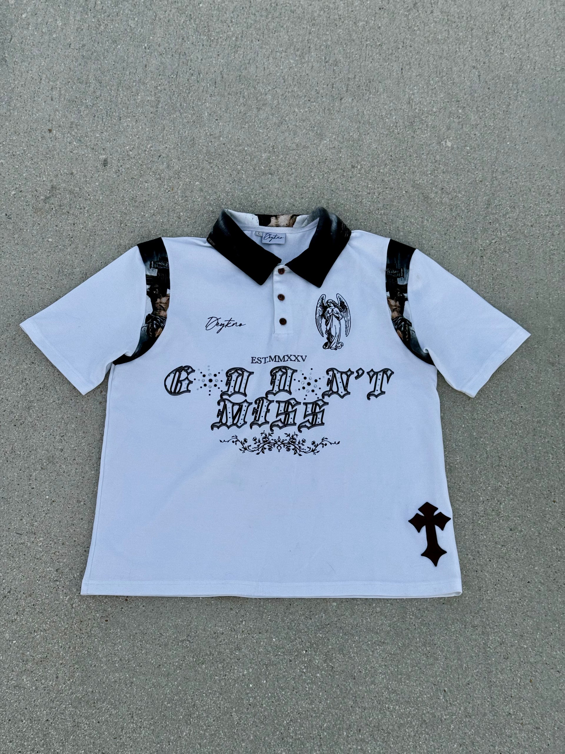 Pure Grace "Crucifixion" Cropped Polo
