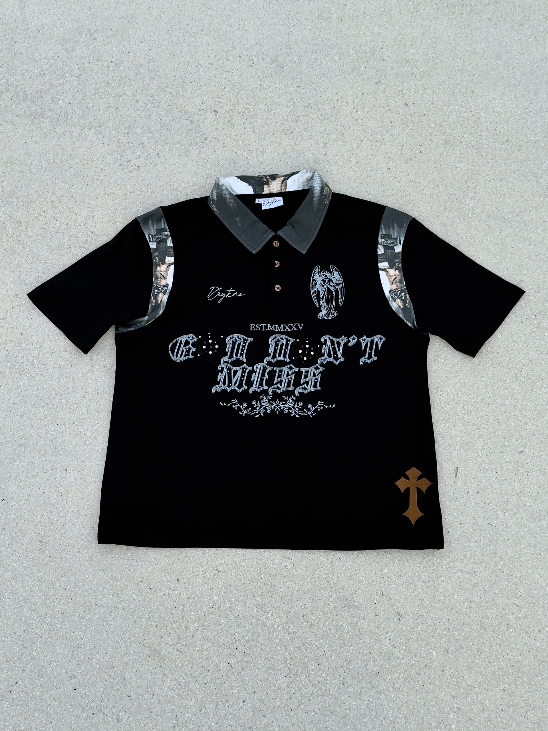 Midnight Prayer "Crucifixtion" Cropped Polo