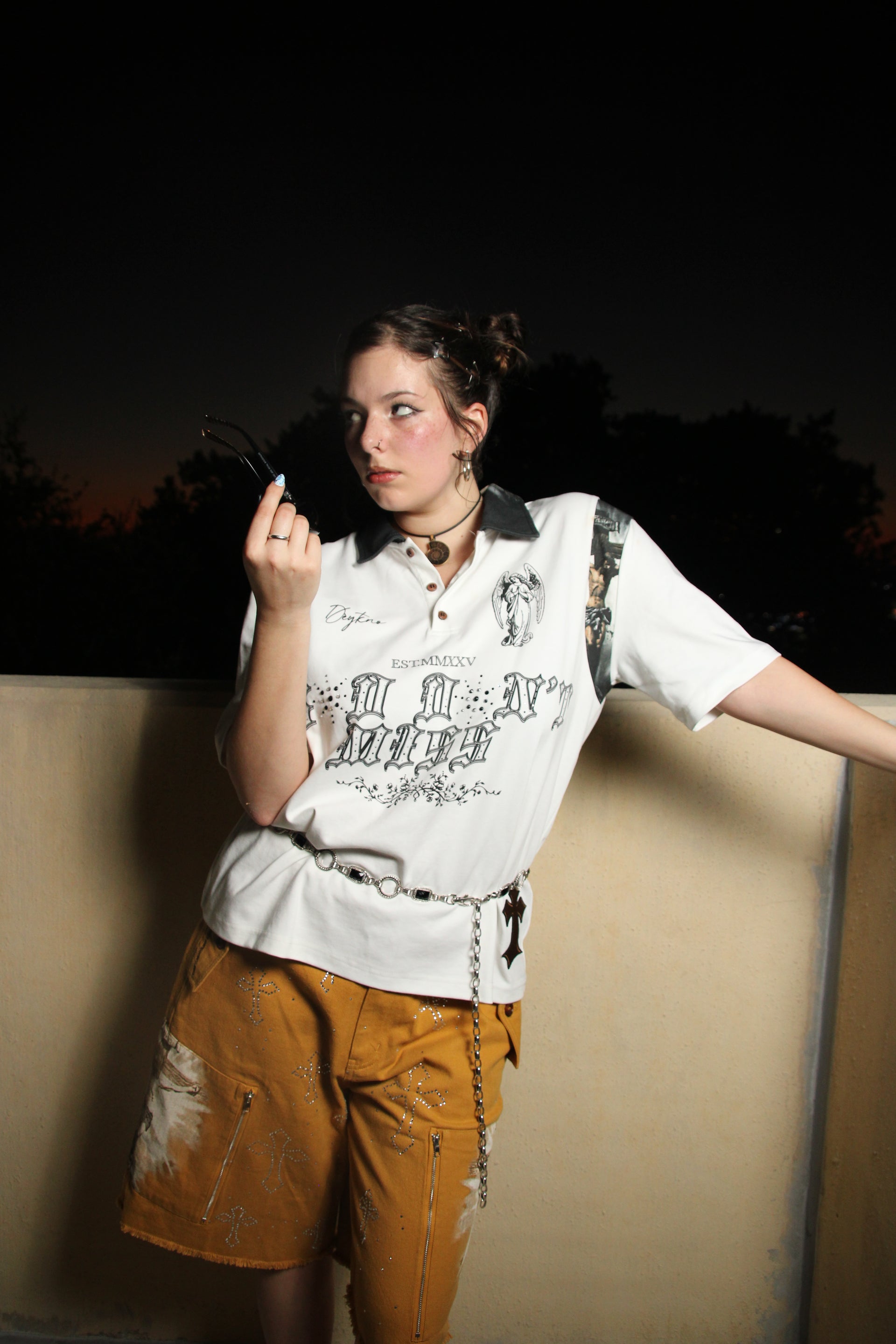 Pure Grace "Crucifixion" Cropped Polo